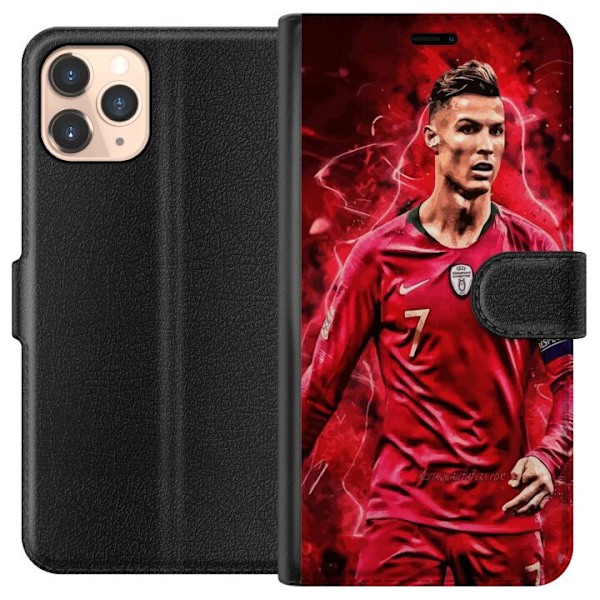 Apple iPhone 11 Pro Plånboksfodral Ronaldo Skills – CR7 Design för Äkta Supporters