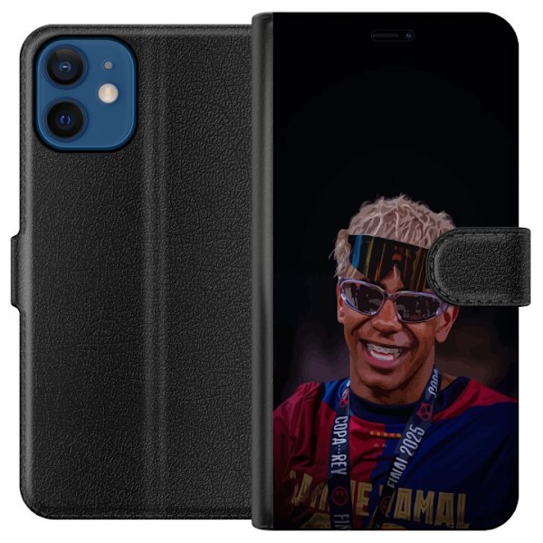Apple iPhone 12 mini Lompakkokotelo  Lamine Yamal matkapuhelinkotelo tyylikkäässä urheilumuotoilussa