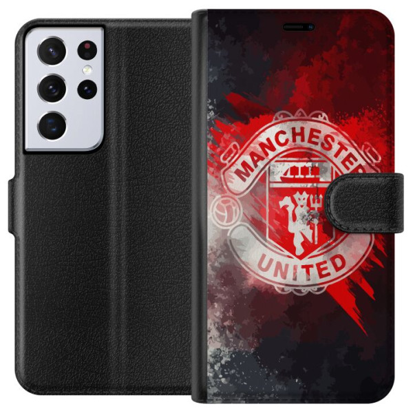 Samsung Galaxy S21 Ultra 5G Plånboksfodral Manchester United