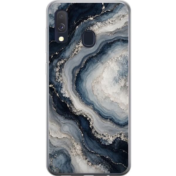 Kompatibelt Mobilskal till Samsung Galaxy A40 Nattagat blå