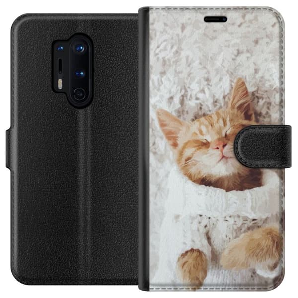 Yhteensopiva Lompakkokotelo OnePlus 8 Pro Kissa