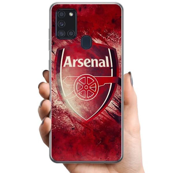 Samsung Galaxy A21s TPU Mobilcover Arsenal Fodbold