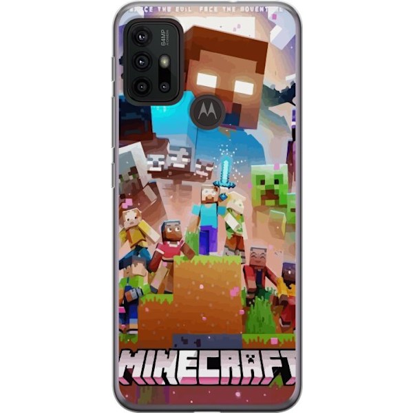 Motorola Moto G30 Genomskinligt Skal Minecraft