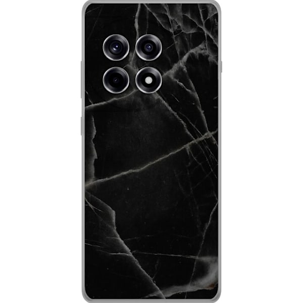 OnePlus 12R Läpinäkyvä kuori Musta marmori