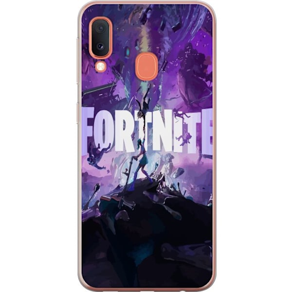 Samsung Galaxy A20e Gennemsigtig cover Fortnite