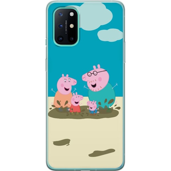 OnePlus 8T Läpinäkyvä kuori Greta Possu Perhe Jori Mutapuro Lasten Kuva Sarja Suosittu Lasten Hahmo Ilo