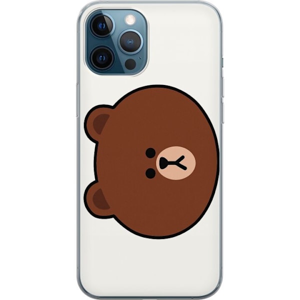 Apple iPhone 12 Pro Gjennomsiktig deksel line friends brown