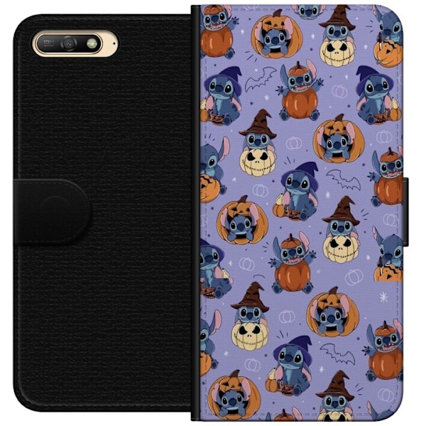 Huawei Y6 (2018) Lommeboketui Stitch halloween