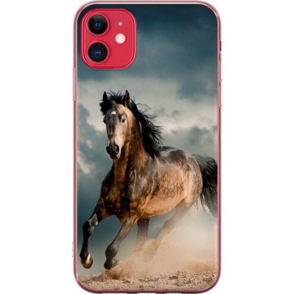Apple iPhone 11 Genomskinligt Skal Springande Häst