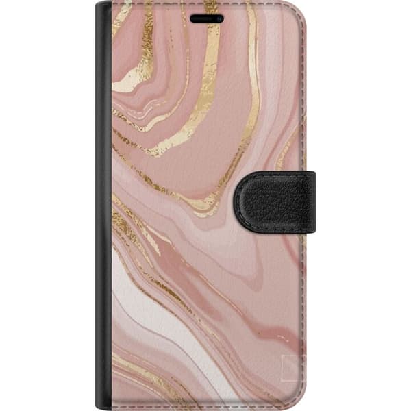 Kompatibel Tegnebogsetui til Samsung Galaxy S10 Marmor Lyserød