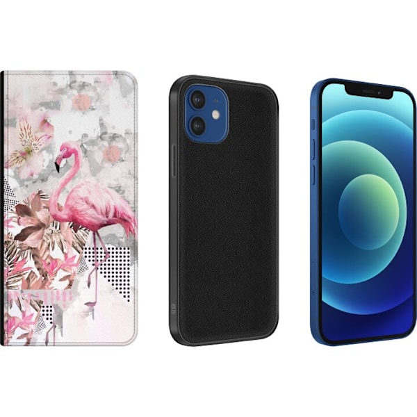 Apple iPhone 12  Tegnebogsetui Flamingo