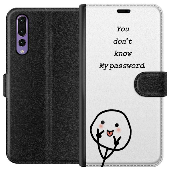 Huawei P20 Pro Plånboksfodral You Don’t Know My Password – edgy textmotiv med attityd