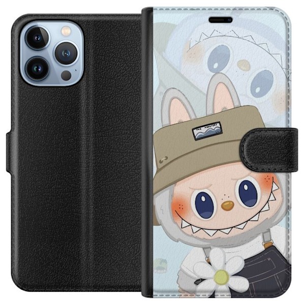 Apple iPhone 13 Pro Max Lommeboketui Labubu med hatt - Pop Mar