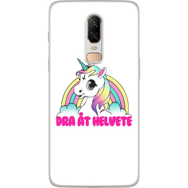 OnePlus 6 Gjennomsiktig deksel Unicorn