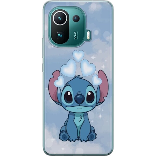 Xiaomi Mi 11 Pro Läpinäkyvä kuori Stitch Hyppäävä Ilo - Hauska Suunnittelu Lahjalle