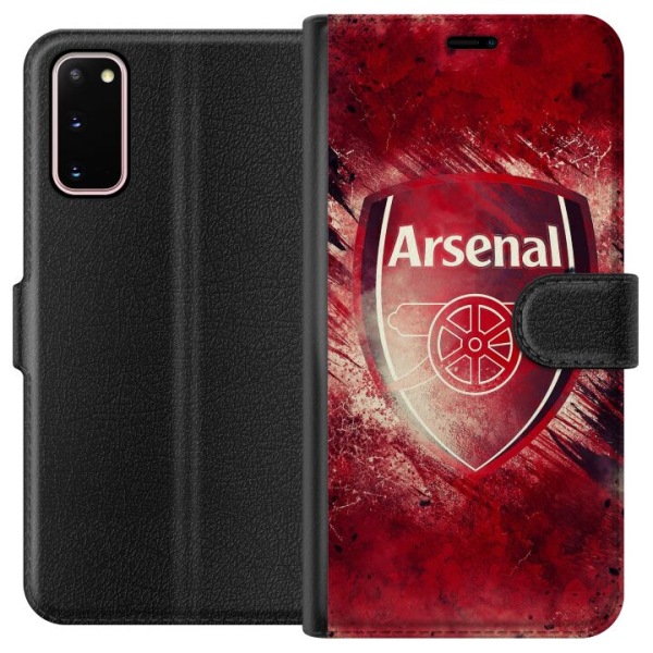 Samsung Galaxy S20 Lompakkokotelo Arsenal Jalkapallo