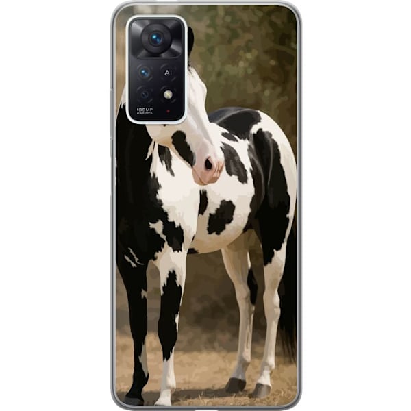 Xiaomi Redmi Note 11 Pro Genomskinligt Skal Vacker Häst – elegant illustration av hästmotiv