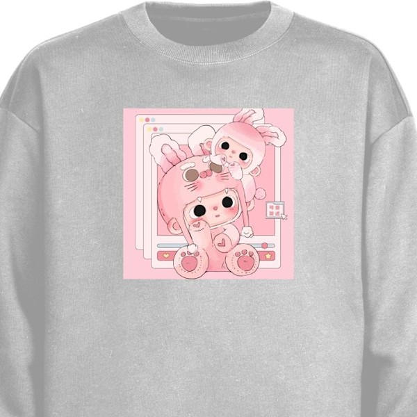 Sweatshirt for Voksen | Klassisk Collegegenser TUTUBEAR grå XL
