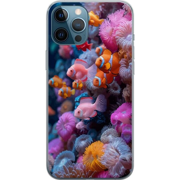 Yhteensopiva Puhelinkuori Apple iPhone 12 Pro Max Kalat Koralli Meri Valtameri Veden alla