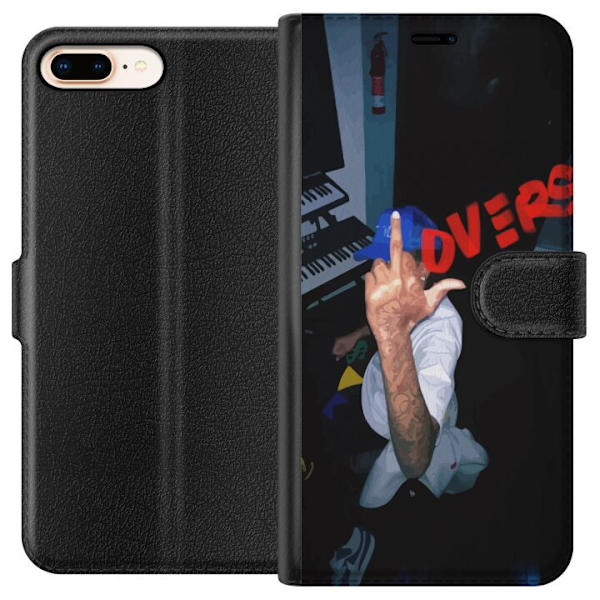 Apple iPhone 8 Plus Lompakkokotelo Rakkaus Mystiikka Suunnittelu Romanttinen Motiivi Suosittu Graafinen Kuviointi Muoti Tyyli