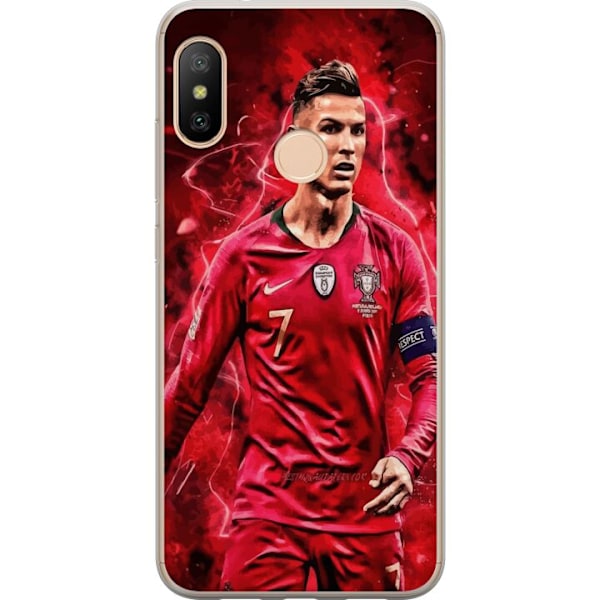 Xiaomi Redmi 6 Pro Genomskinligt Skal Ronaldo Skills – CR7 Design för Äkta Supporters