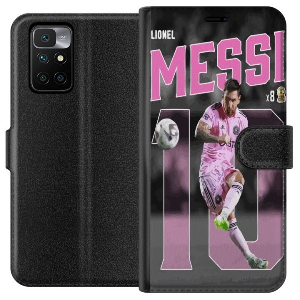 Xiaomi Redmi 10 Plånboksfodral Lionel Messi - Rosa