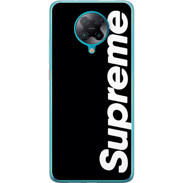 Xiaomi Poco F2 Pro Genomskinligt Skal Supreme Svart Vit Streetwear Design Klassisk Modeikon Trend Urban Stil Grafiskt Motiv Populär