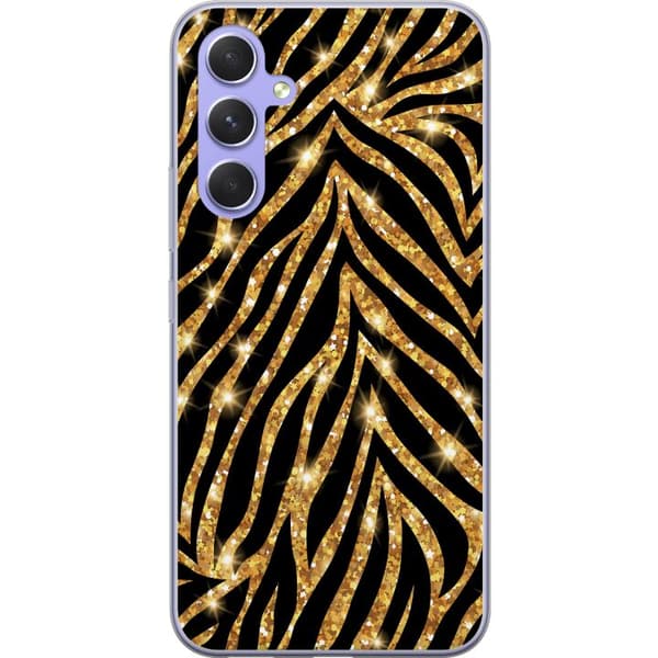 Kompatibelt Mobildeksel til Samsung Galaxy A54 Gull & Glitter