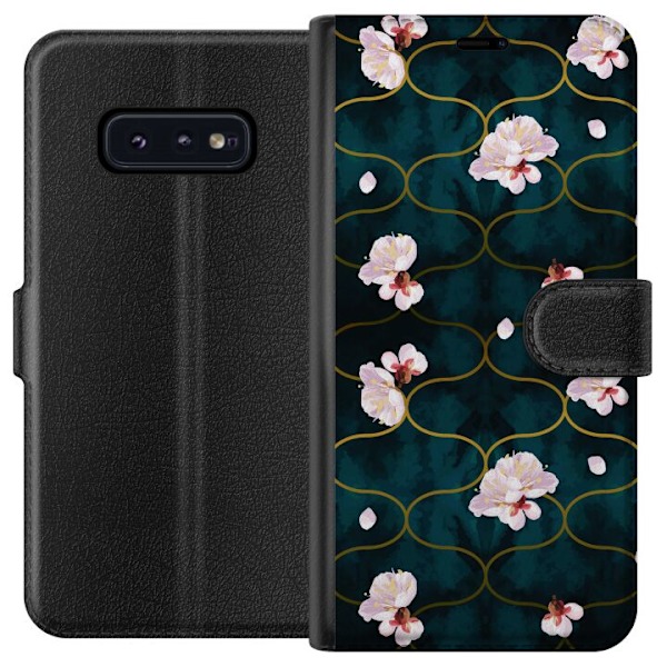 Samsung Galaxy S10e Tegnebogsetui Blomster