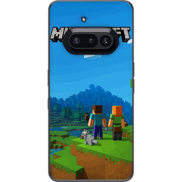 Nothing Phone (3a) Läpinäkyvä kuori Minecraft Key Art