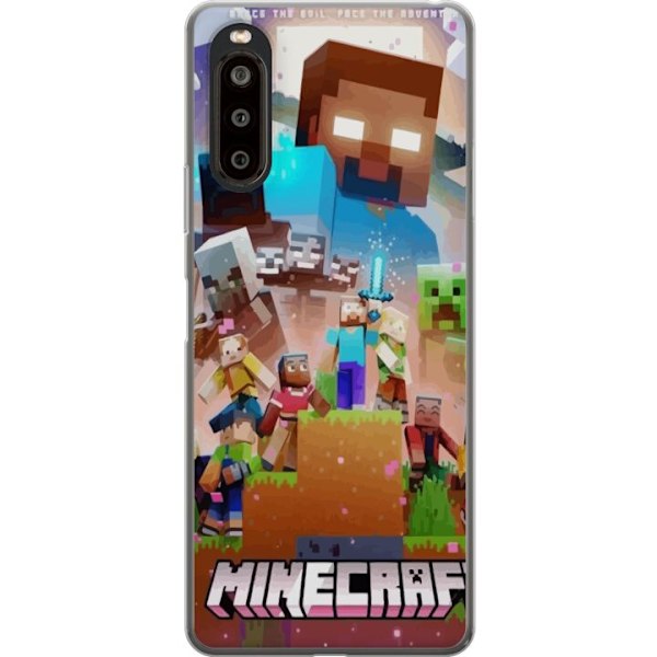 Sony Xperia 10 II Gennemsigtig cover Minecraft