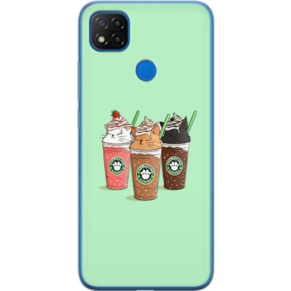 Xiaomi Redmi 9C Gennemsigtig cover Catpuccino