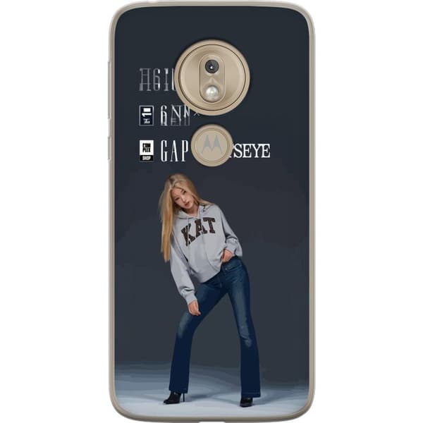 Kompatibelt Mobildeksel til Motorola Moto G7 Play KATSEYE blond modebild grå