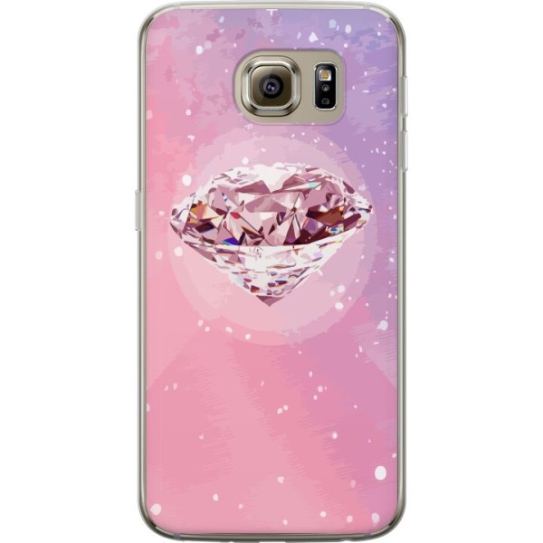 Samsung Galaxy S6 Gennemsigtig cover Glitter Diamant