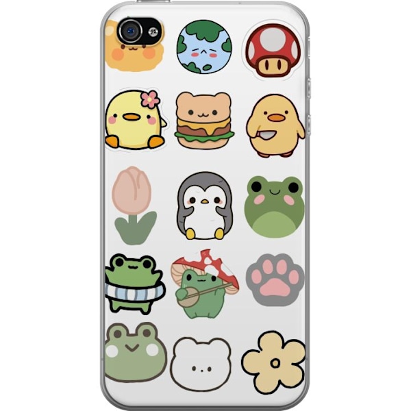 Apple iPhone 4 Gennemsigtig cover Kawaii Friends