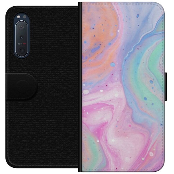 Sony Xperia 5 II Tegnebogsetui Pastelmarmor
