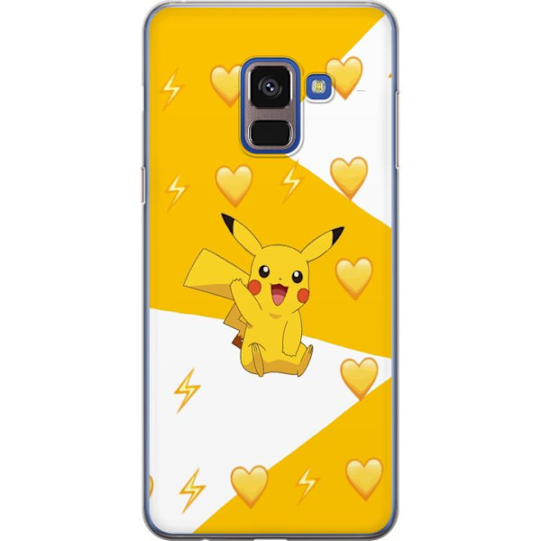 Samsung Galaxy A8 (2018) Genomskinligt Skal Pikachu Pokémon Gaming Figur Spelmotiv Populär Ikon Tecknad Serie Pokémon GO Barnklassiker