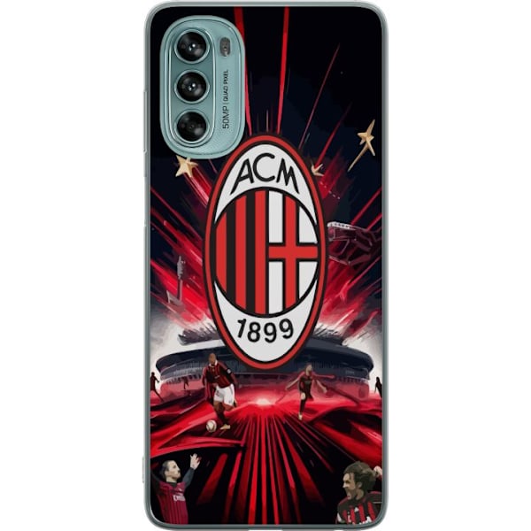 Motorola Moto G62 5G Gjennomsiktig deksel AC Milan