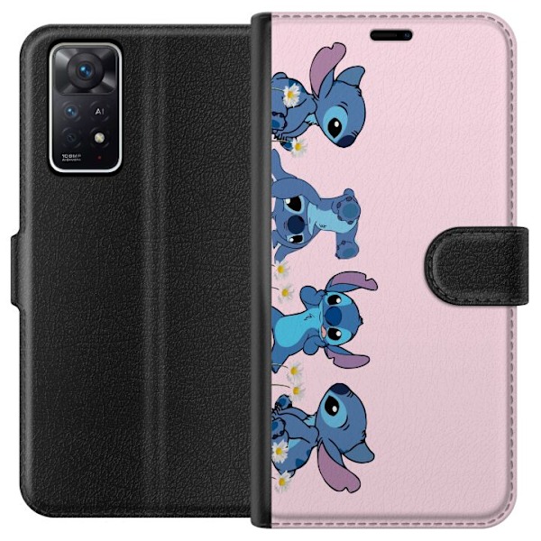 Xiaomi Redmi Note 11 Pro 5G Tegnebogsetui  Stitch Grin & Leg