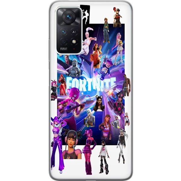 Xiaomi Redmi Note 11 Pro Genomskinligt Skal Fortnite