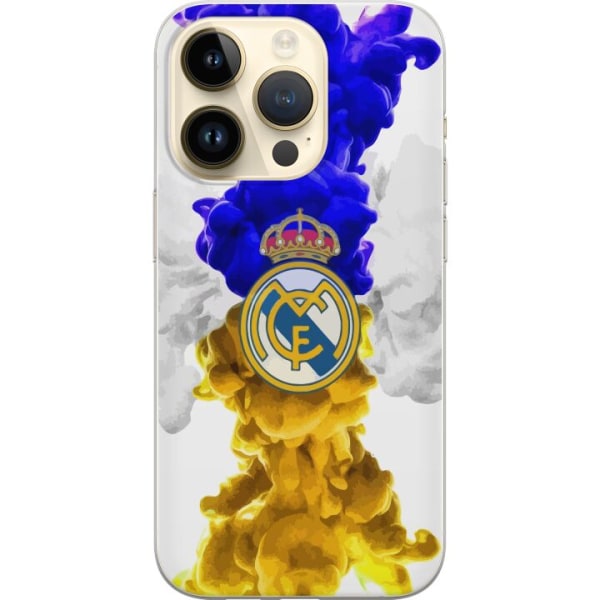 Apple iPhone 14 Pro Gennemsigtig cover Real Madrid Farver