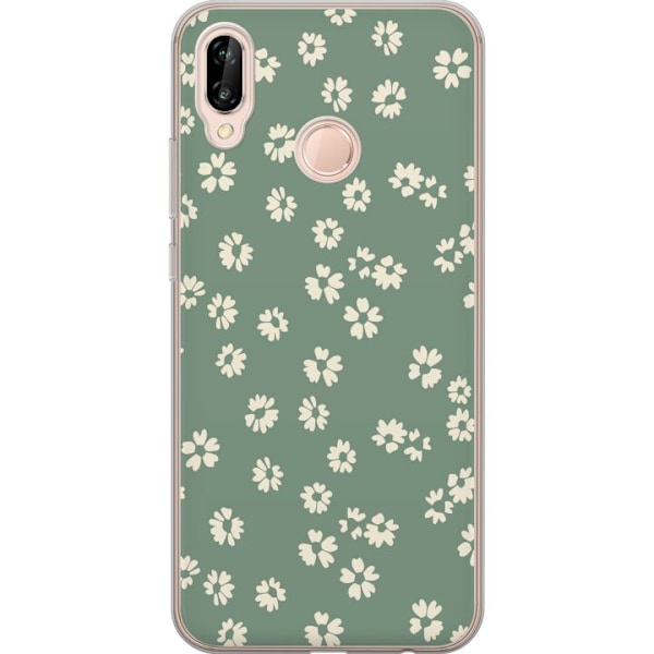Huawei P20 lite Genomskinligt Skal Blomsterdröm – färgglatt blommönster