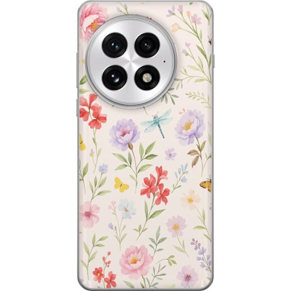 OnePlus 13 Genomskinligt Skal Blommor