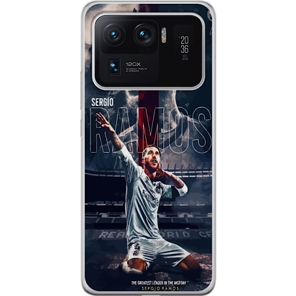 Xiaomi Mi 11 Ultra Läpinäkyvä kuori Ramos Jalkapallolegenda Motiivi Pelaaja Real Madrid Espanja Takaisin Ikoni Nimi Jalkapallotähti Urheilu