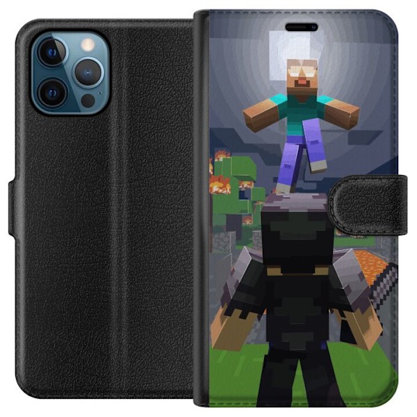 Apple iPhone 12 Pro Plånboksfodral Minecraft