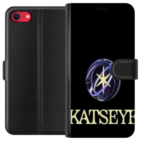 Kompatibel Tegnebogsetui til Apple iPhone SE (2020) KATSEYE logotyp sort