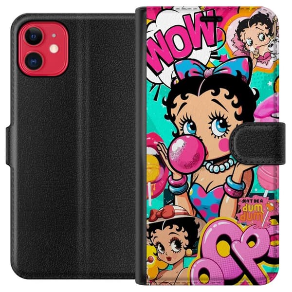 Kompatibel Tegnebogsetui til Apple iPhone 11 Betty Boop