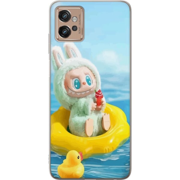 Motorola Moto G32 Gennemsigtig cover Labubu Macaron-serie