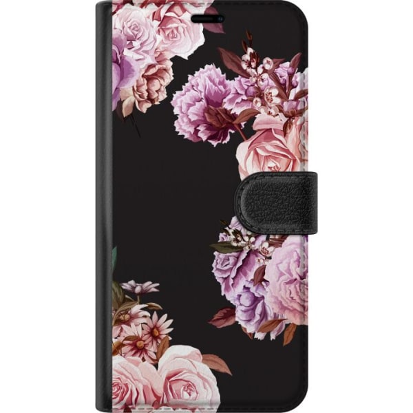 Apple iPhone X Tegnebogsetui Blomster