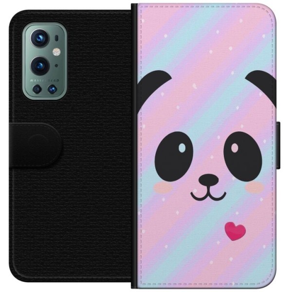 OnePlus 9 Pro Lommeboketui Regnbue Panda